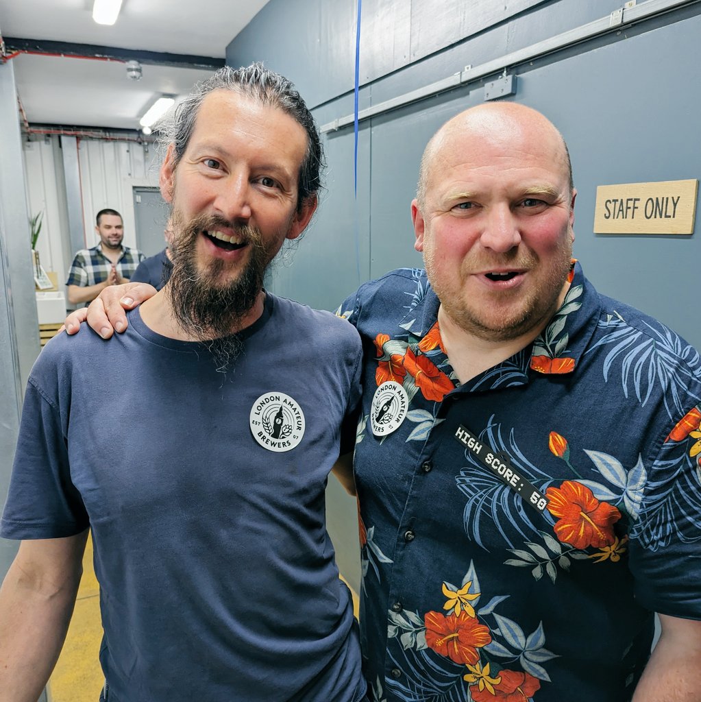 Loved the home brew club chat last night. Of course, there's only one club in London #TeamLAB  ;)