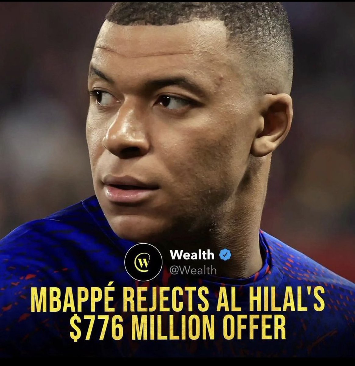 Kylian Mbappe, the football superstar from Paris Saint-Germin, has turned down an offer from Al Hilal, a club in the Saudi Professional League, despite being offered a whooping $776 million contract….

#socceragent #footballbusiness #sport #league
