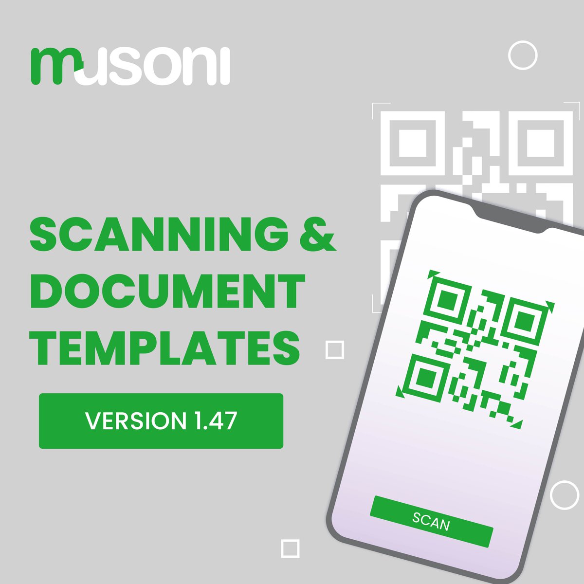 MusoniSystem's tweet image. 🚀 Introducing @MusoniSystemSystem - Release 1.47! 🎉 Say goodbye to the hassle of memorising account numbers or manually inputting client names in the #DFA (Digital Field Application) with #QRCodeScanning &amp;amp; #DocumentTemplates! 

Book a demo more musonisystem.com/book-a-demo/