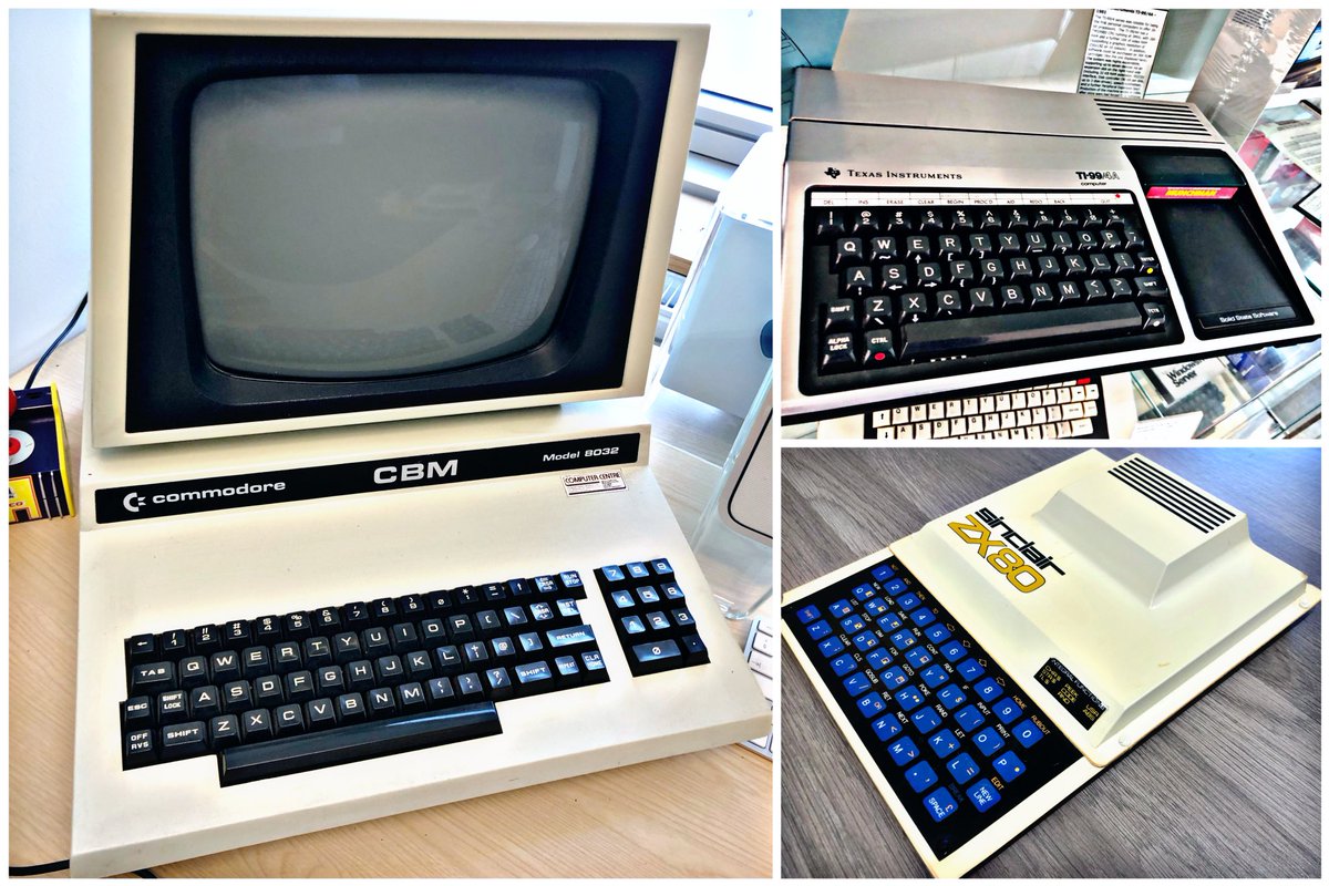 For today’s #RetroTrio we have the #Sinclair #ZX80, #TI994A and #Commodore #CBM8032. Which do you keep, gift and delete from history? #RetroComputing #ComputerHistory #RetroGaming #VideoGames