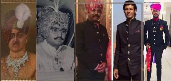 rajput_of_india's tweet image. ये तस्वीर वो सबूत है
सम्राट मिहिरभोज प्रतिहार की पांच पीढ़िया इस तस्वीर में है नागौद रियासत

पांचवा फोटो कुंवर अरुणोदय सिंह जी नागौद का है। जो आज भी बैठे है कोर्ट में कानूनी लड़ाई लड़ रहें है।
इससे बड़ा प्रमाण क्या चाहिए इतिहास चोरों 😀