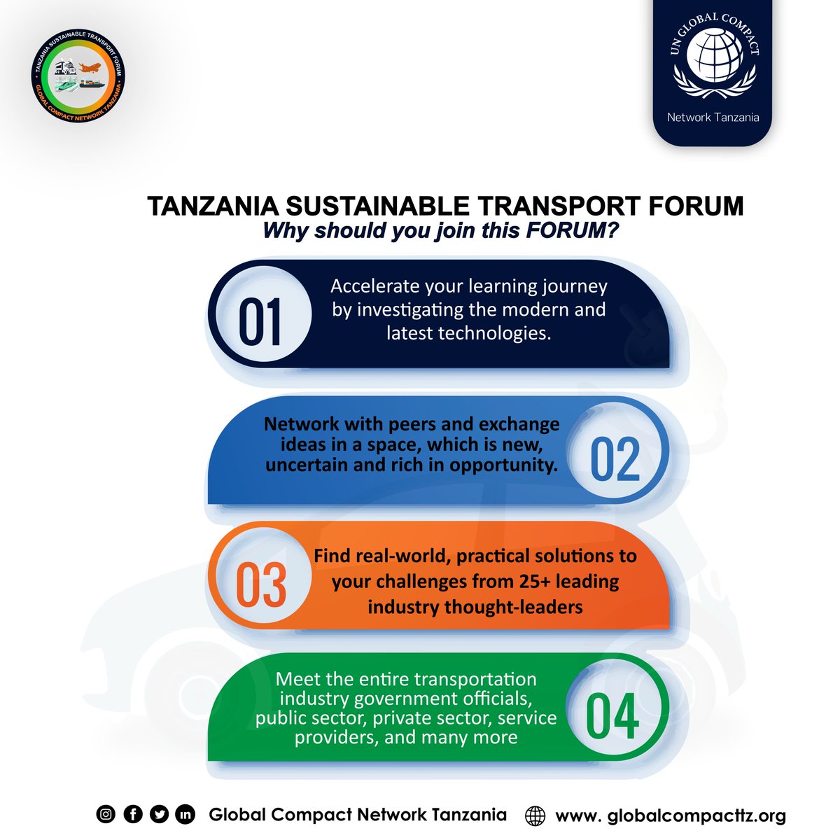 TzGlobalCompact's tweet photo. Tanzania Sustainable Transport Forum - TSTF. #TSTF #TanzaniaTransport https://t.co/akRcnLNkeW