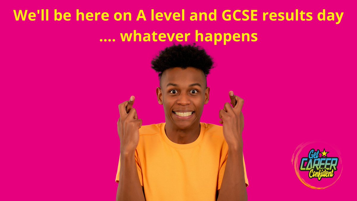 For many young people, 17th and 23rd August will be days of celebration, but for some they will be days of sadness and stress. But we're here to help! Our new  website has useful resources to support students, even if things don’t go to plan! #resultsday getcareerconfident.co.uk/resources/resu…