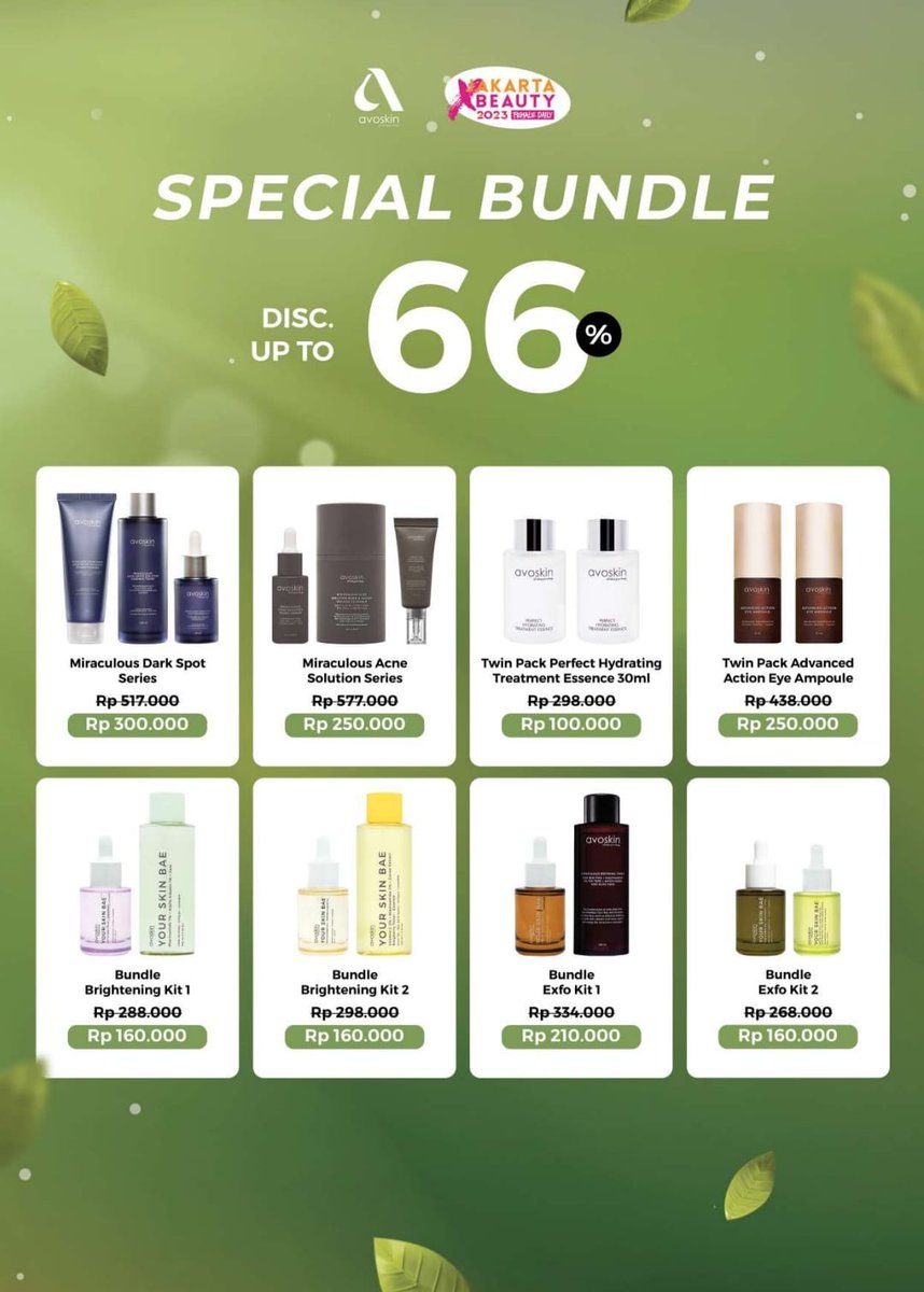 _berdagang's tweet photo. Promo avoskinnya yuk beb boleh di list dulu +fee 20k aja 
#diskon #jakartaxbeauty #skincare #avoskin #zonauang #zonajajan #toner #essence https://t.co/YUjnpyIyEP
