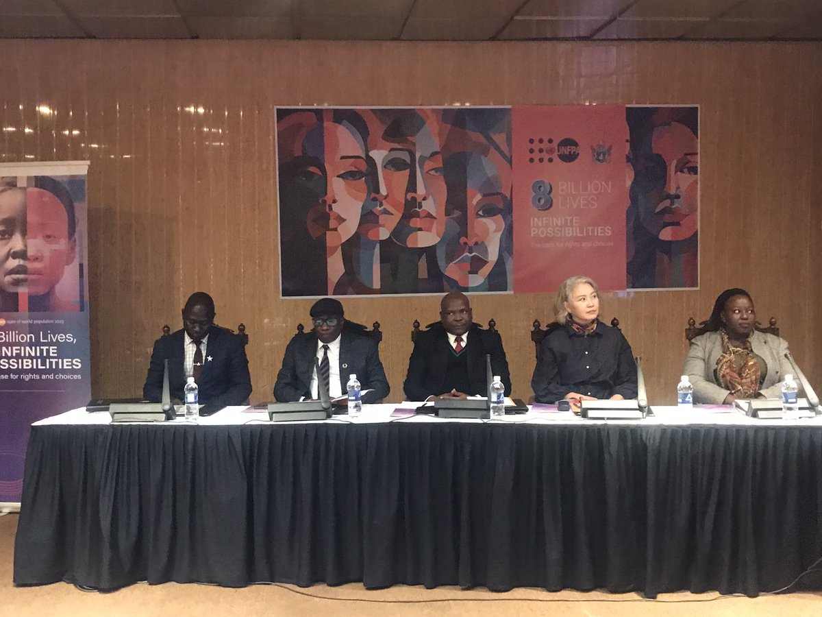UNFPA_Zimbabwe's tweet photo. Happening now - launch of the State of the World Population Report & World Population Day commemorations by @UNFPA and partners @MirandaTabifor @UNFPA_ESARO @UNZimbabwe @EdwardKallon @abbiemse @gulnara1 @ztnnews @starfmnews
#SWOP2023 #WPD2023 https://t.co/PDoCIlNS0t