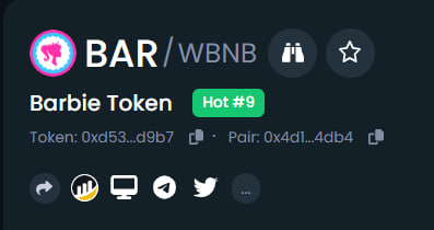 Barbie_token's tweet photo. Time goes by, but #Barbie  doesn't give up her position! 🚀

We keep working, and we're here for the long haul! So come and join us!

#BarbieMovie #BarbieTheMovie #BarbieMovie #BarbieToken $BAR https://t.co/vXEOWpZ1YN