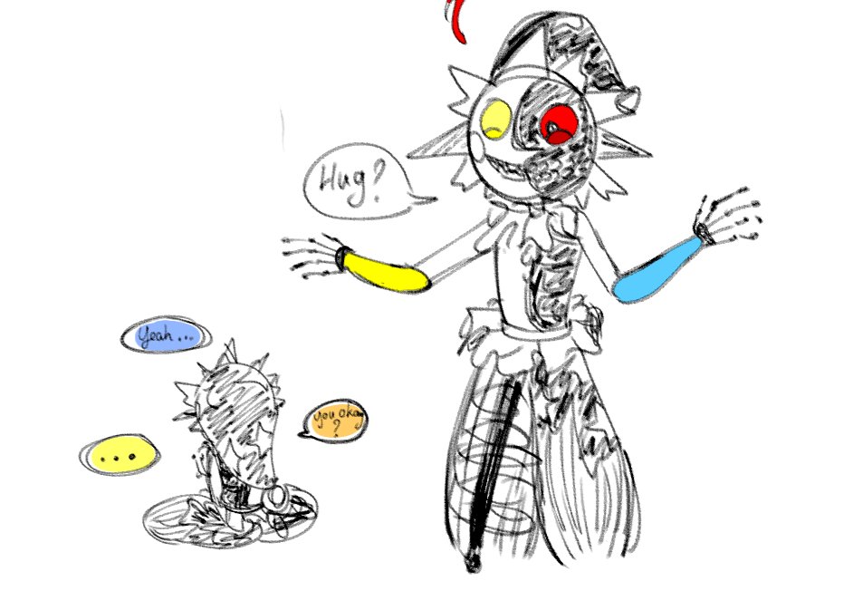 MediusQixi's tweet photo. Bunch of things I drew for Eclipse on SB Ruin 🥹🥹🥹
Bonus with my AU! Eclipse and my mascot gurl Qixi~
#fnafsbfanart #fnaf #fnafeclipse #FNAFRuin #dcaeclipse #daycareattendant #Iluvtheseboissomuch #myart https://t.co/gRrBFMxfjw