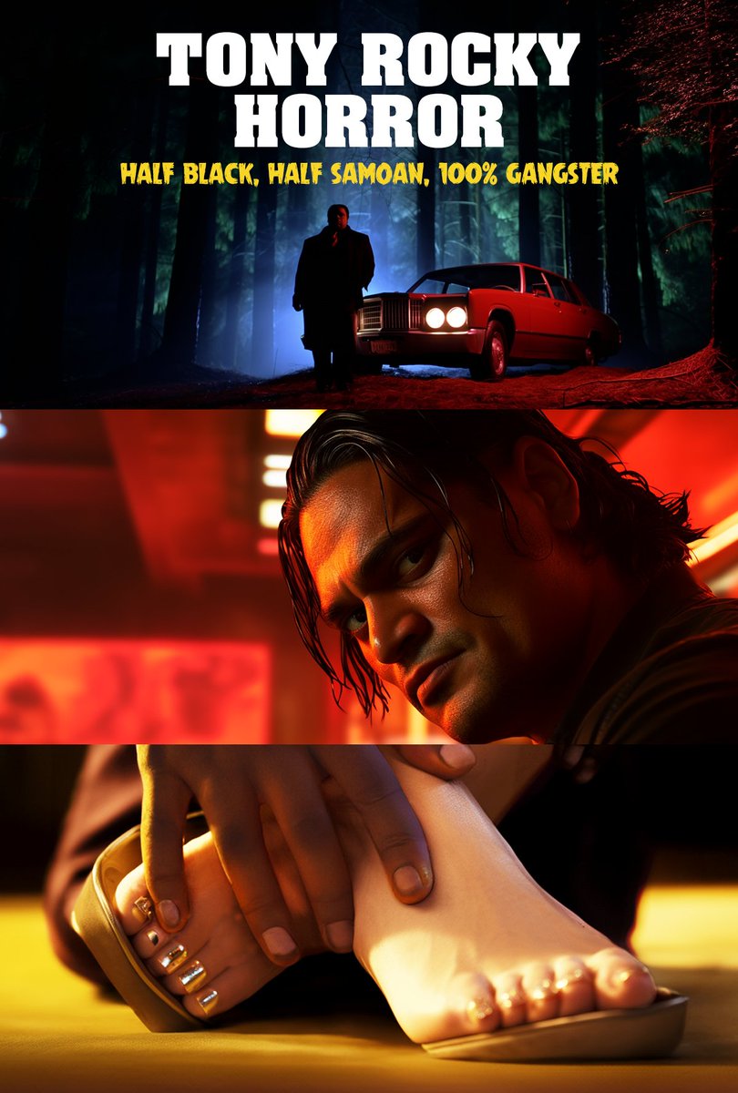 Here’s an experiment imagined by me with the help of AI: the story of Tony Rocky Horror, the most famous unseen character from Pulp Fiction. All characters are property of their authors, Tarantino and <a href="/AVARY/">Roger Avary</a>. Shoutout to <a href="/VideoArchives/">The Video Archives Podcast</a> and <a href="/newbeverly/">New Beverly Cinema</a> • Please RT! Thread/Hilo 👇