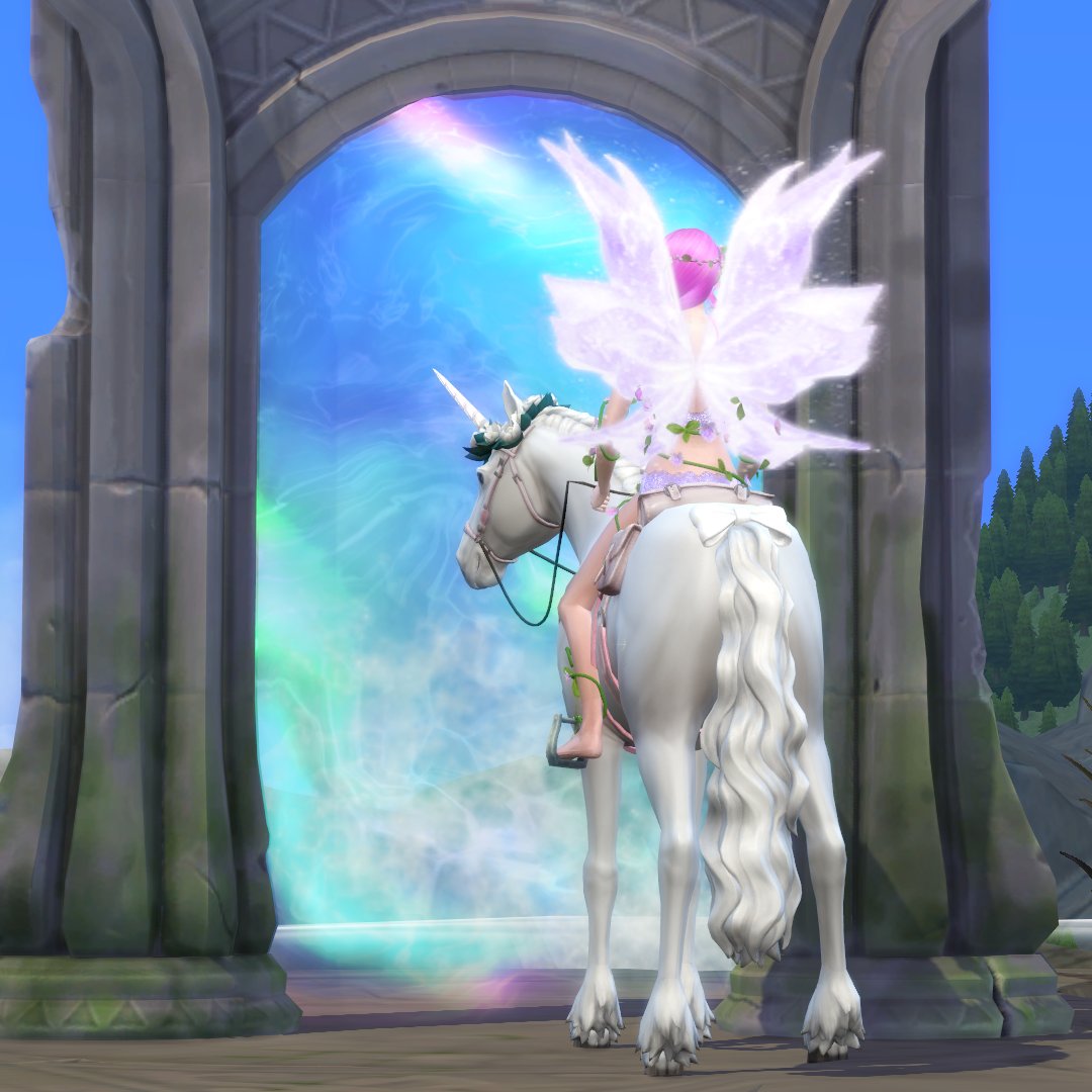 PaogaeT's tweet photo. My version of #HorseRanch ...! ❤️
 
#TheSims4 #Sims4 #TheSims #Sims4HorseRanch #sims4fantasy #sims4fairy #ShowUsYourSims #sims4game #videogames #paogae https://t.co/Bow1CB8cPW