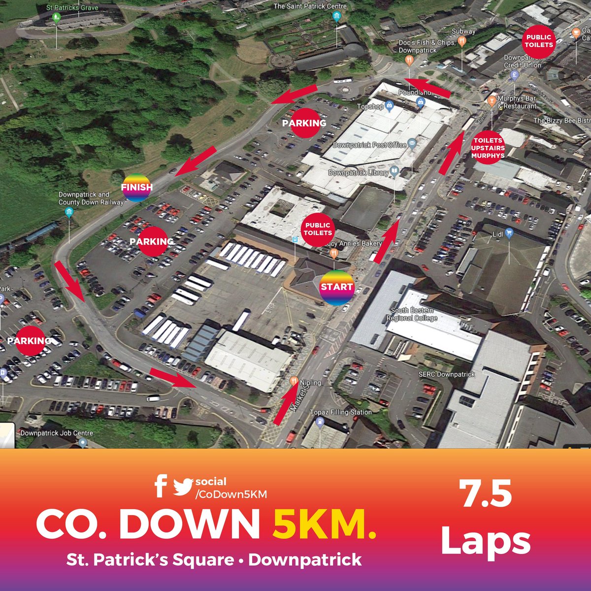 Race details for tomorrow nights <a href="/Co_Down_5km/">Co.Down 5KM Race</a> 

Look forward to welcoming everyone to Downpatrick

Best Wishes
Co Down 5km 
Committee