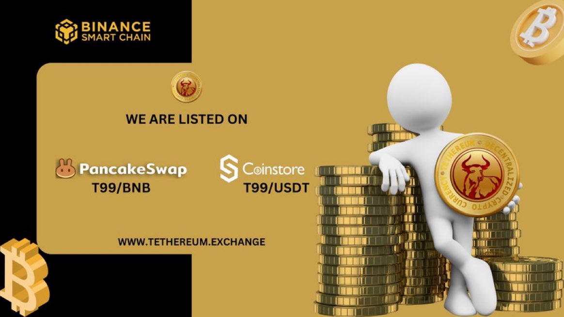 @TethereumToken  is listed on @CoinstoreExc & @PancakeSwap 

#tethereum #tethereumexchange #coingecko #Cryptocurency #tethereumtoken #Crypto