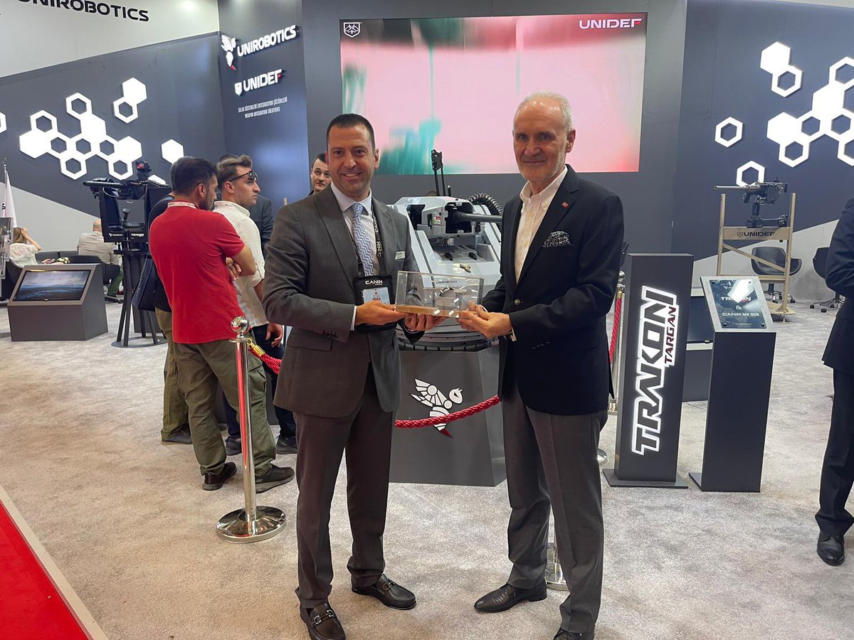 canikarms's tweet image. İstanbul Ticaret Odası Başkanı Şekib Avdagiç #IDEF23 kapsamında #canik #unirobotics ve #unidef  Stant ziyaretleri.