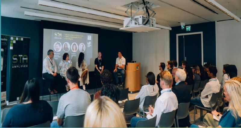 It's been great working in partnership with <a href="/Catch22/">Catch22</a> and <a href="/UfiTrust/">Ufi VocTech Trust</a> on the #socialtechamplifier programme and attending the event last week where we heard from a panel of experts around AI and employability and some of the ventures. Read more bit.ly/3YmijkP
