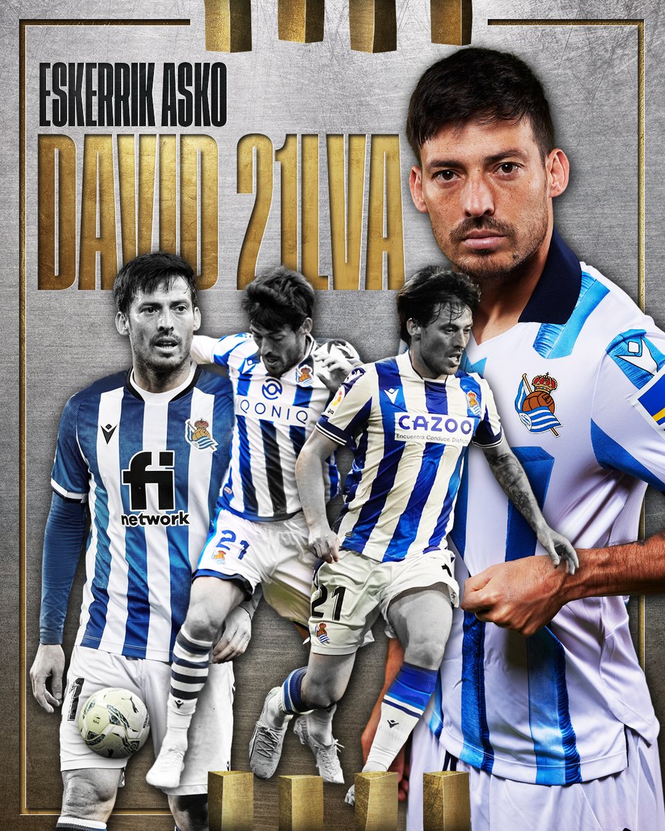 🔚 Sonríe porque sucedió. 𝐃𝐀𝐕𝐈𝐃 𝐒𝐈𝐋𝐕𝐀 jugó en la 𝐑𝐄𝐀𝐋. 

👏 Eskerrik asko por tres temporadas llenas de magia. 

🌟 Desaparecen los 𝑡𝑟𝑢𝑐𝑜𝑠, se queda la 𝗟𝗘𝗬𝗘𝗡𝗗𝗔.

#Forever21LVA | #AurreraReala