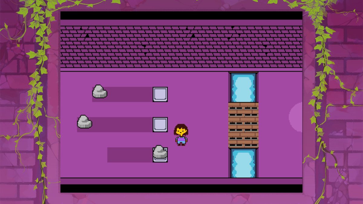 HyperPendulum's tweet photo. #Undertale #NintendoSwitch don't think anyone else knows this but, you only need to push the singular bottom rock. and yes, i am still playing UT in 2023 https://t.co/Ulss8xRl2U
