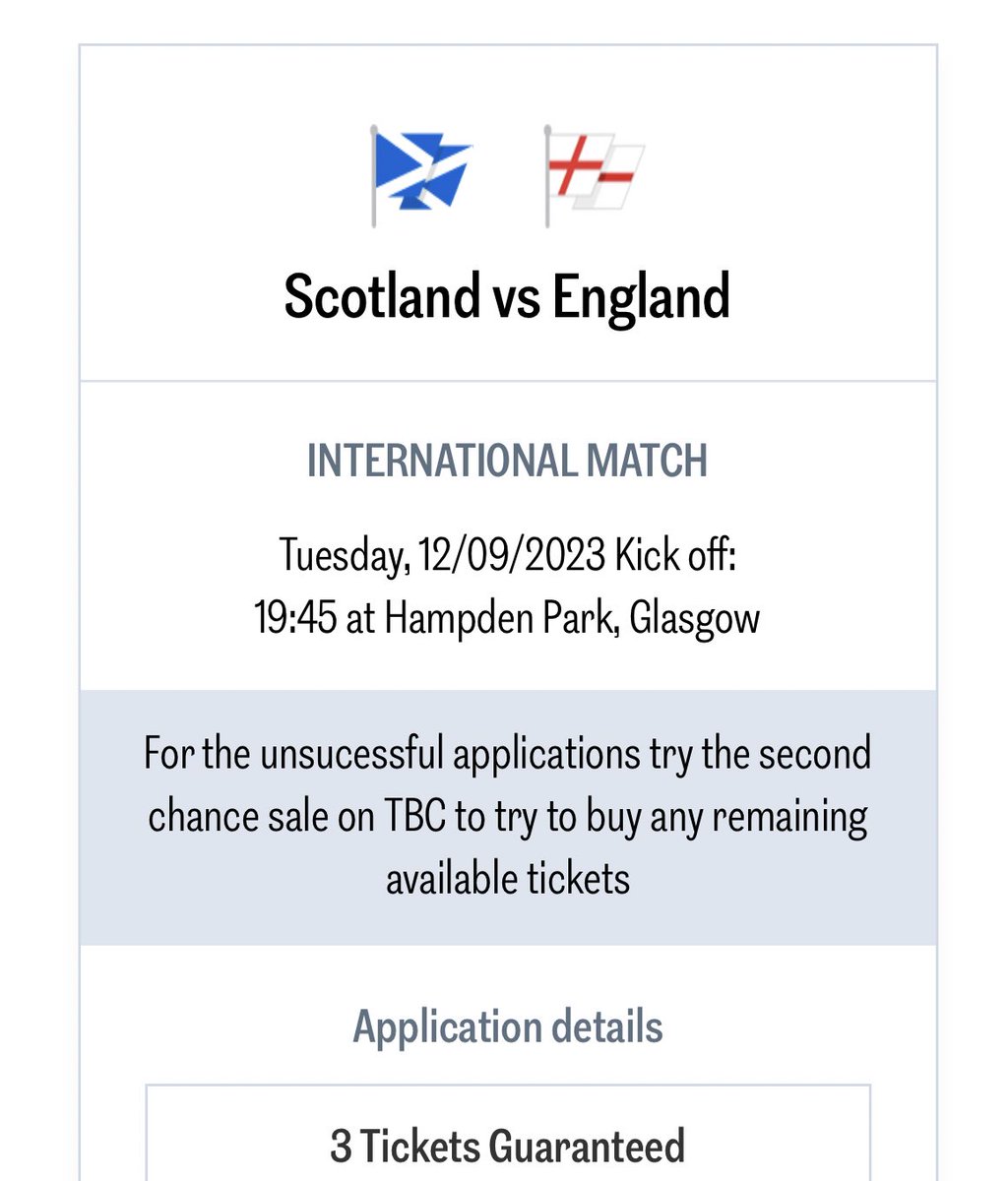 🏴󠁧󠁢󠁳󠁣󠁴󠁿 Scotland Away tickets are out! 🤯 11,197 applicants for 2,901 tickets