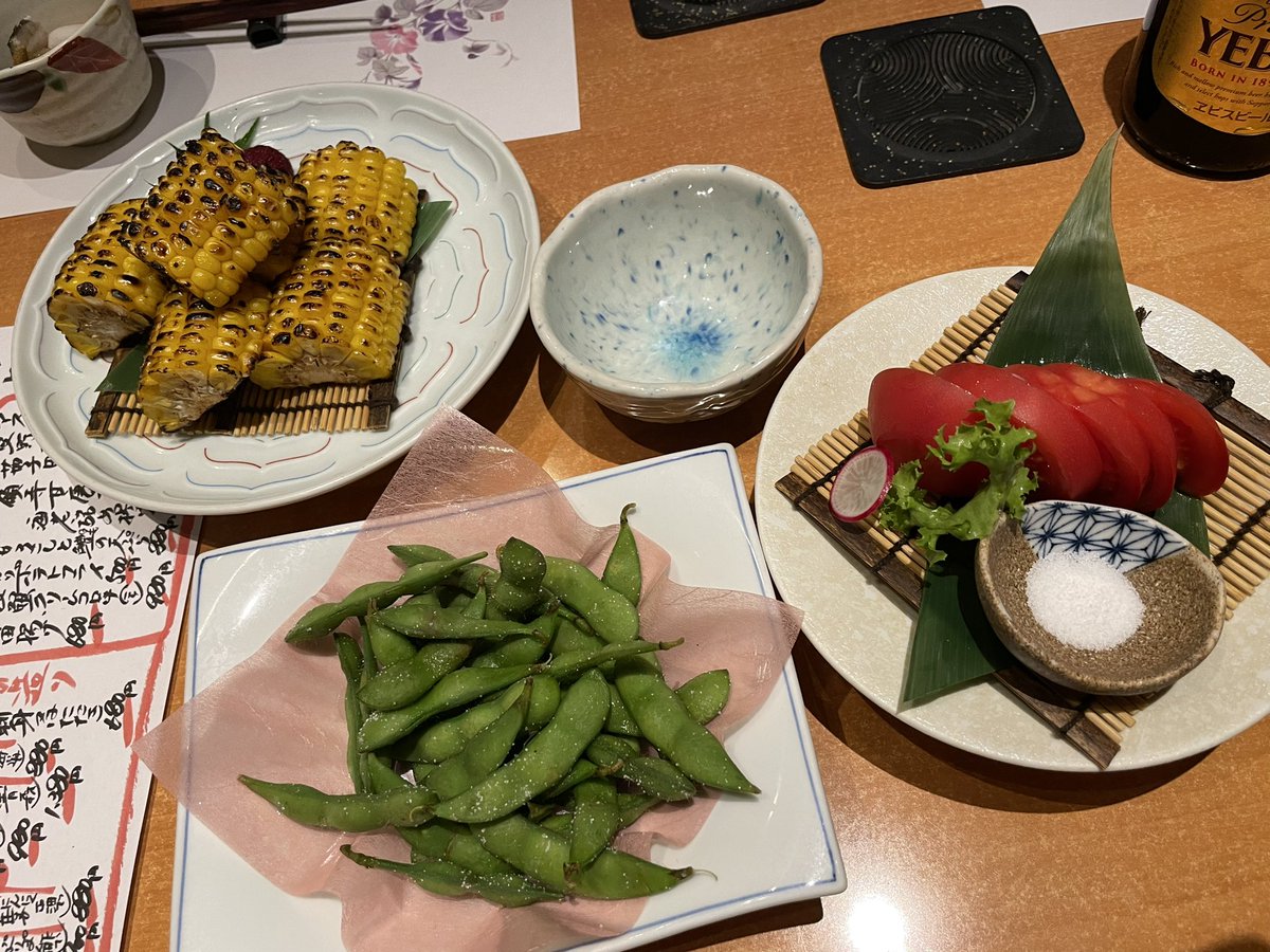u1jazz's tweet photo. 今日の月むらさん
お寿司🍣めっちゃ美味しかった😆
とうもろこし🌽と鱧の天ぷらも最高🤣 #tsukimuraDining https://t.co/Pm68YqoTuW