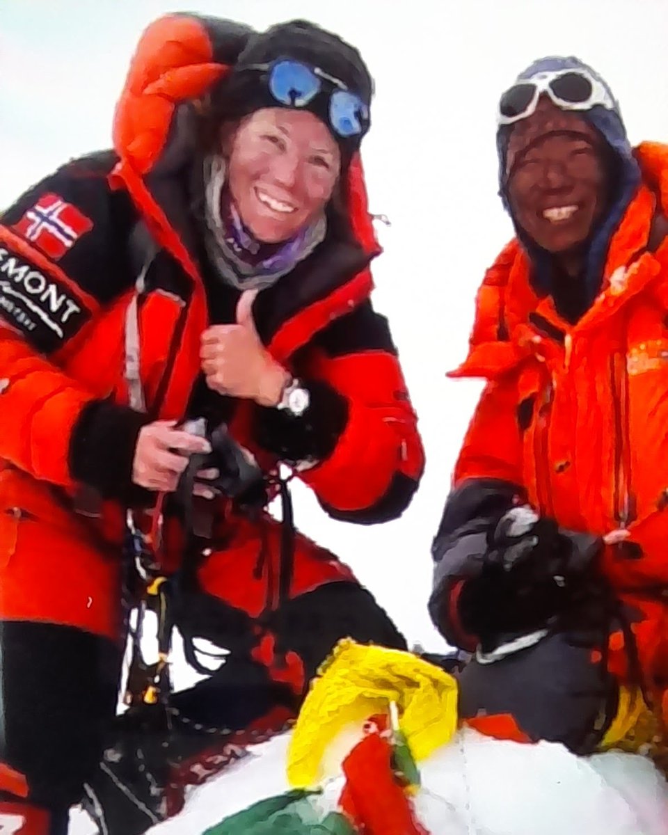 GexFrancois's tweet photo. @NungshiTashi @sst8848 @kristin_harila @ChhangDawa ils sont incroyables Kristin Harila et Tenjin Sherpa d'avoir fait les 14 huit milles en trois mois et un jour cette année 2023! Kristin Harila rêvait depuis longtemps de faire son projet et elle a réussie à le faire avec Tenjin Sherpa! BRAVO KRISTIN HARILA ET TENJIN SHERPA! https://t.co/5upgN3WXKd