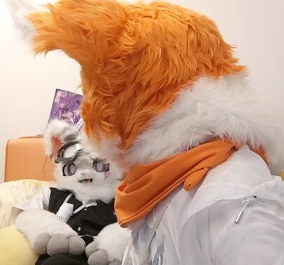 jiangyu638608's tweet photo. #fursuit  毛播睡着被发现 醒来接电话没声 https://t.co/CYt5i6sxRi