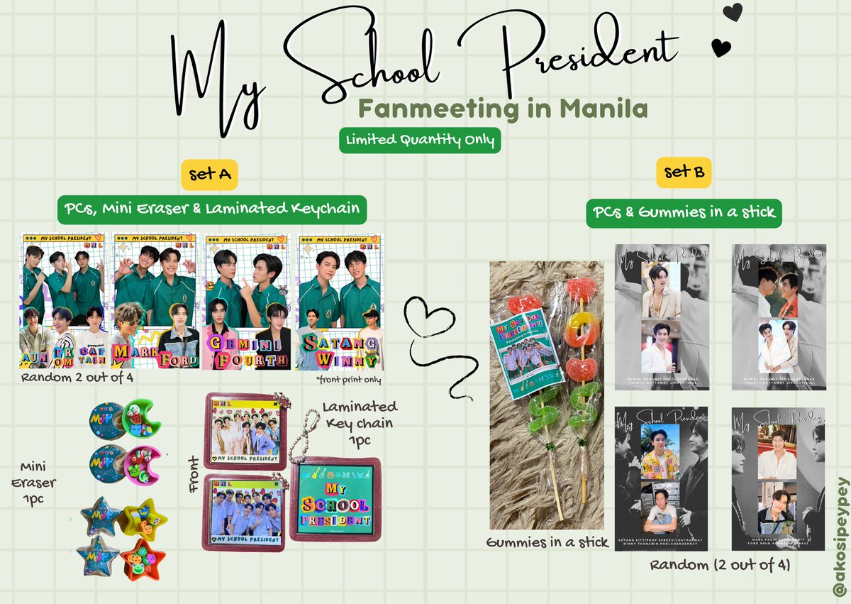 akosipeypey's tweet photo. #MSPFMinMNL Freebies 🫶🏼

🎓limited quantity only (1:1)
🎓just approach me on d-day
🎓loc and time: tba or probably I'll roam around

See you on Aug 5, Classmates! 

#MySchoolPresident 
#GEMINIFOURTH 
#markford 
#WinnySatang 
#AunPromCaptain https://t.co/Q6AKjGf0H2