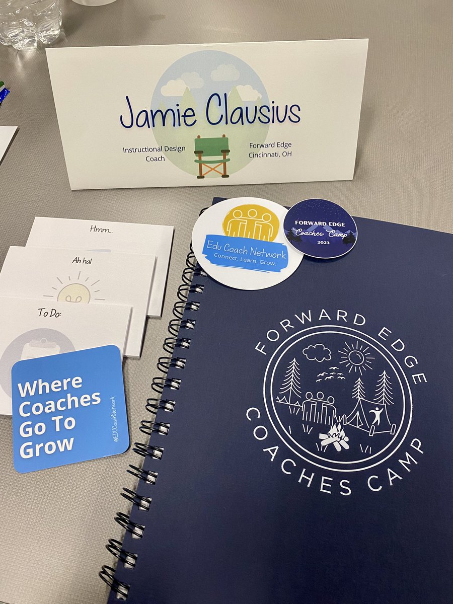 Really excited to be attending @ForwardEdgeOH Coaches Camp 2023! #FECamp23 #FEK12 so ready to learn 🤓