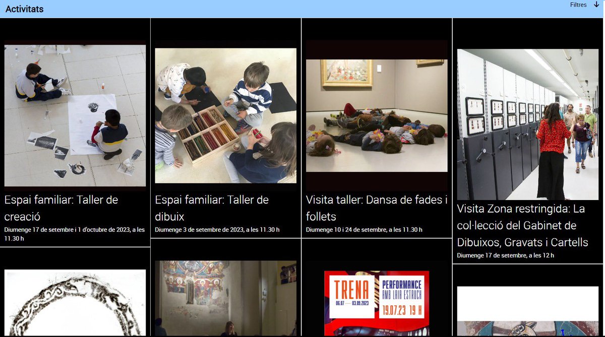 MuseuNac_Cat's tweet photo. @josepmbcn Bona dia. L'oferta principal i majoritària de visites i activitats del museu és en català. La programació s'articula a través d'un calendari dinàmic de propostes per als diferents públics que ens visiten i que inclou els idiomes castellà, anglès i francès https://t.co/QhdGWTo3vw https://t.co/vV3jVypOsr