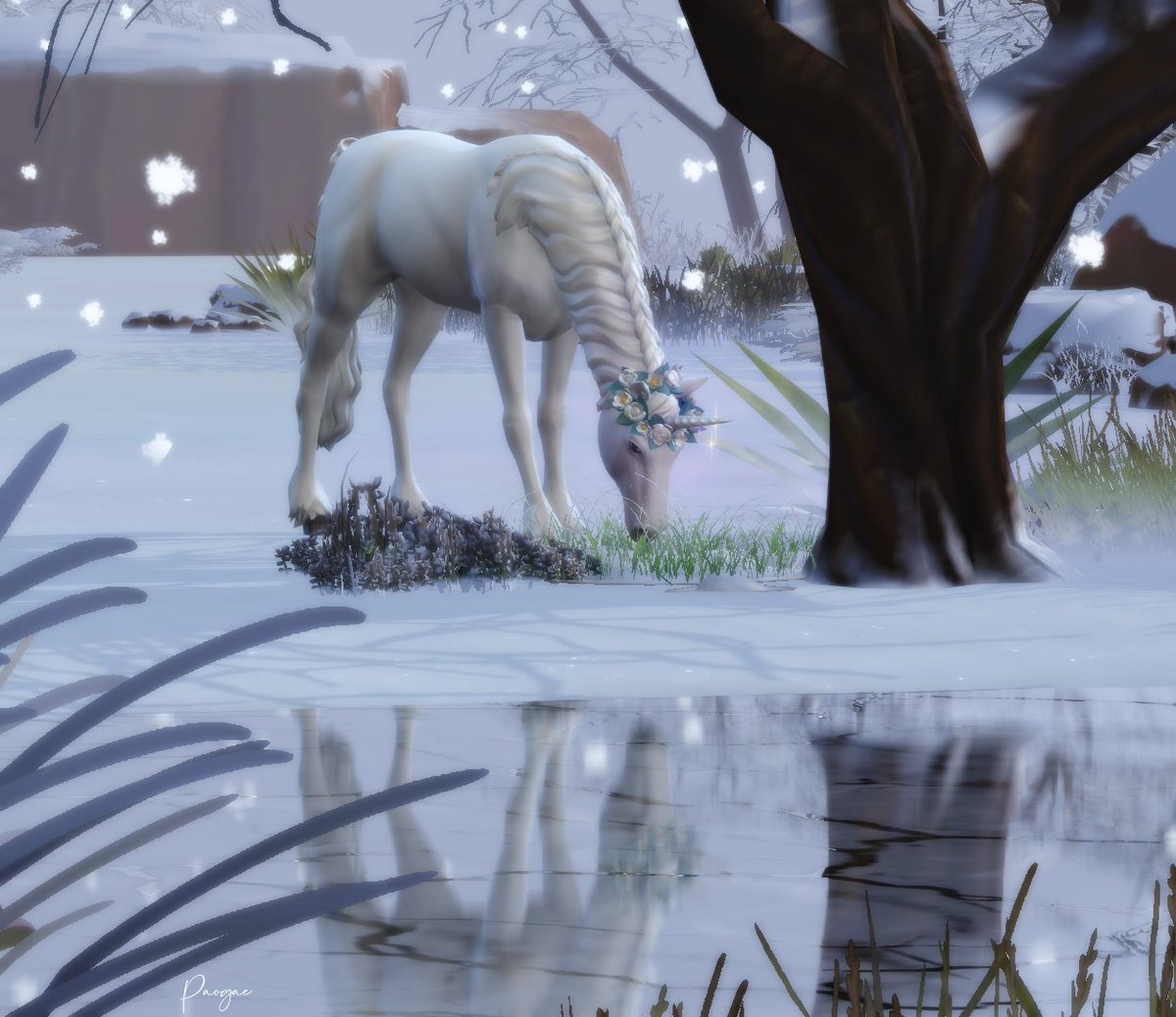 PaogaeT's tweet photo. My version of #HorseRanch ...! ❤️ 

#TheSims4 #Sims4 #TheSims #Sims4HorseRanch #sims4fantasy #sims4fairy #ShowUsYourSims #sims4game #videogames #paogae https://t.co/P52YxhkGl5