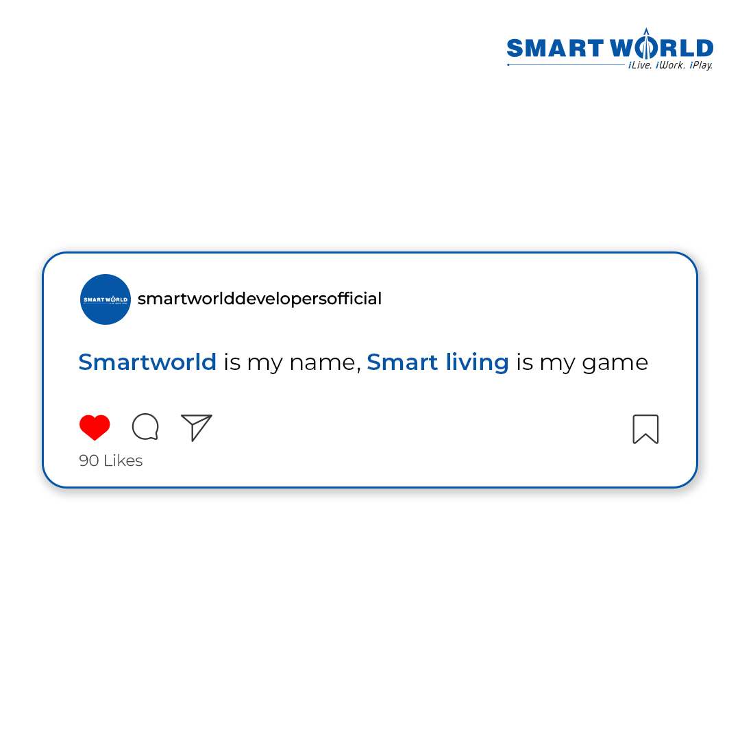 SMARTWORLDDEV's tweet photo. We at Smartworld believes in making lives smart with our utmost transparency, innovation and commitment.
#SmartworldDevelopers #Smartworld #Trendingnow #Trend #Trendalert https://t.co/rPzBgflph3