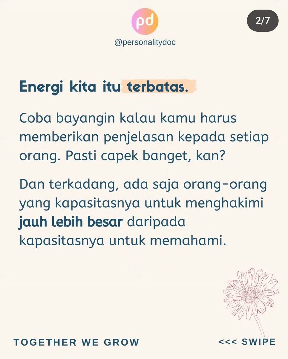 personalitydoc_'s tweet photo. Bodo amat dikit akh 😏
https://t.co/Zl1MNHzYnr

#mentalhealth #selfgrowth #peoplepleaser #bodoamat #kesehatanmental #sehatmental #inspirasi #motivasi #motivasihidup #perjuanganhidup #katabijak #katakatabijak #psikologi #psikologiindonesia #pengembangandiri https://t.co/6FXjRvvYLu