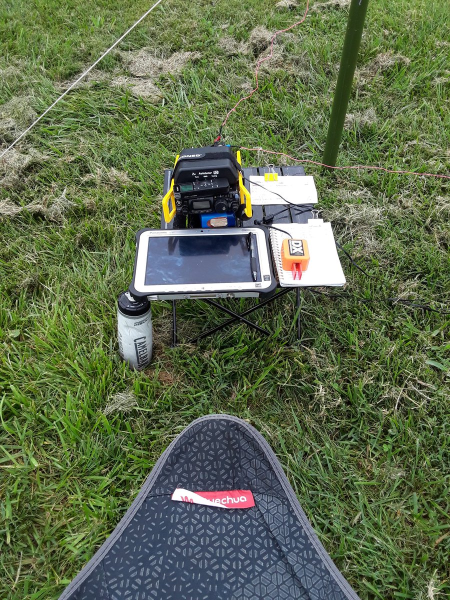 N4JAW's tweet photo. My cockpit for today's #amateurradio #hamradio #parksontheair #pota gives us scenic views at K-7956 with #cw #morsecode #ft8 using #ft817 #qrpradio #z817 #3dprinted #iambicpaddle #Panasonicfzg1 #toughpad and #randomwireantenna up 29' https://t.co/4GR2PimY4h