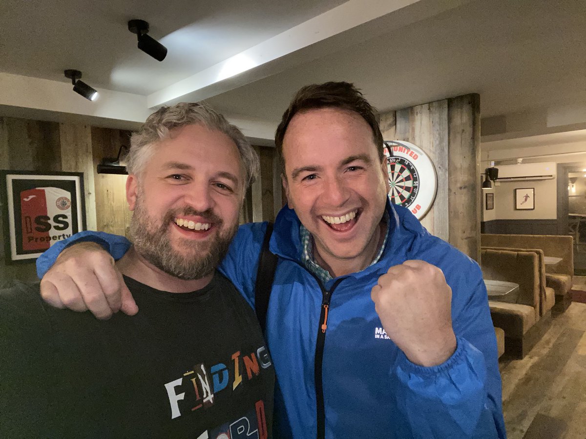 FindingFord's tweet image. I had a brilliant time @AshtonUnitedFC last night for @JonathanSayer1’s #nowheretorun book launch! Hilarious chat with @mattforde and lovely chat with @johnbradleywest of #GOT look out for his new show @3body coming to @NetflixUK Jan 24! Thanks @LukeRealRobin for the invite!
