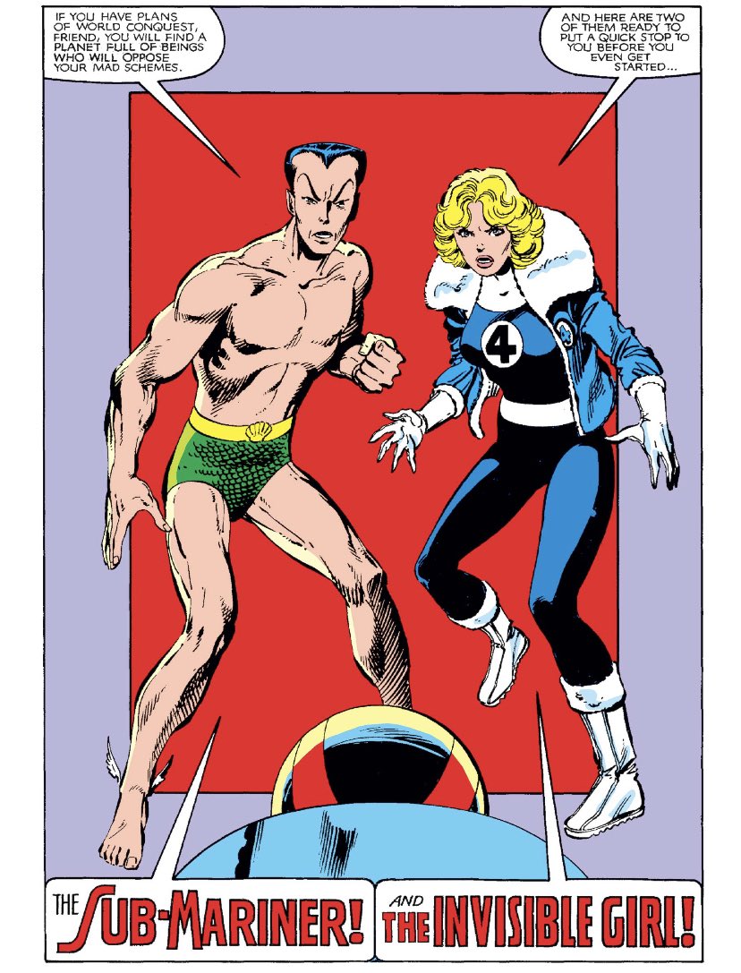 chelsdaniel280's tweet photo. “If you have plans of world conquest, friend, you will find a planet full of beings who will oppose your mad schemes.”
(Alpha Flight #3 - John Byrne, Andy Yanchus, and Tom Orzechowski)
#Namor #InvisibleWoman
#MasterOfTheWorld #AlphaFlight
#Marvel #MarvelComics https://t.co/KQxAmtKCLT
