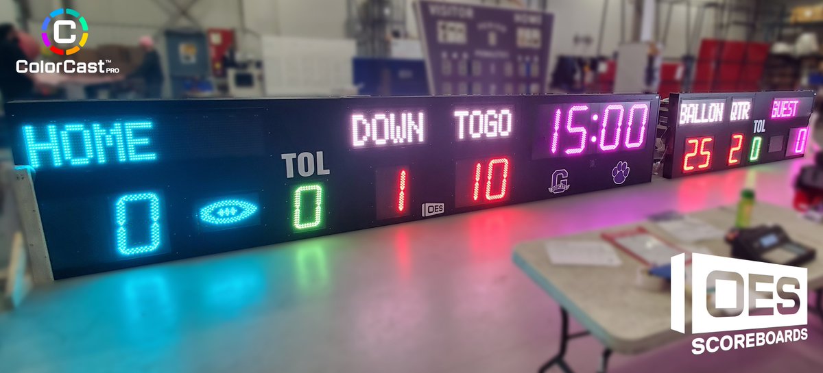 OESscoreboards's tweet photo. The future of scoreboard digit capabilities! We take scoreboard customization with #ColorCast. Choose from an impressive palette of 15 vibrant digit colors! Make your #scoreboard a true reflection of your team's spirit and stand out like never before!

#ChoiceofthePros https://t.co/PdXFPTQWHI
