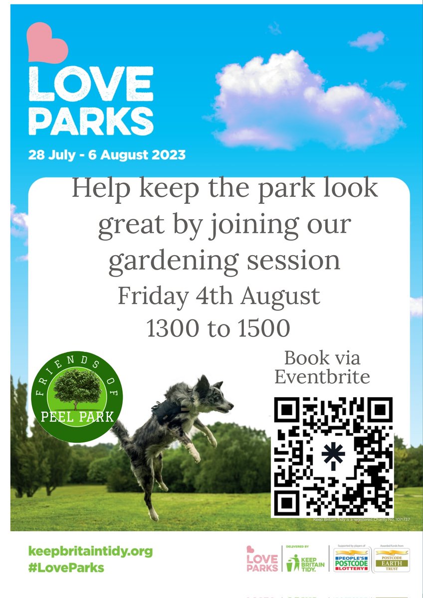 #loveparksweek starts tomorrow.  Show your love for Peel Park by joining in next Fridays gardening session and help care for the park.
Book your space at Eventbrite 
linktr.ee/foppsalford