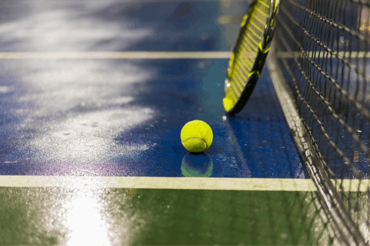 NTYouthCenter's tweet photo. Tennis lessons are cancelled today, 7/27, due to excessive puddling on the tennis courts. https://t.co/WBytiGWVyp