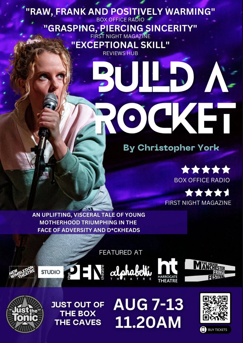 Greater Manchester Fringe (@gmfringe) on Twitter photo Build a Rocket by Christopher York Monday 31 July 7pm <a href="/TheFitzgeraldNQ/">The Fitzgerald</a> 🚀
One-woman show <a href="/shanrew/">Shannon Rewcroft</a> following 16-year-old Yasmin, who finds herself pregnant
"Tremendously nuanced performance by Shannon Rewcroft" <a href="/TheReviewsHub/">The Reviews Hub</a>
<a href="/edfringe/">Edinburgh Festival Fringe</a> preview #theatre
🎟️manchester.ssboxoffice.com/events/build-a… Build a Rocket by Christopher York Monday 31 July 7pm <a href="/TheFitzgeraldNQ/">The Fitzgerald</a> 🚀
One-woman show <a href="/shanrew/">Shannon Rewcroft</a> following 16-year-old Yasmin, who finds herself pregnant
"Tremendously nuanced performance by Shannon Rewcroft" <a href="/TheReviewsHub/">The Reviews Hub</a>
<a href="/edfringe/">Edinburgh Festival Fringe</a> preview #theatre
🎟️manchester.ssboxoffice.com/events/build-a…