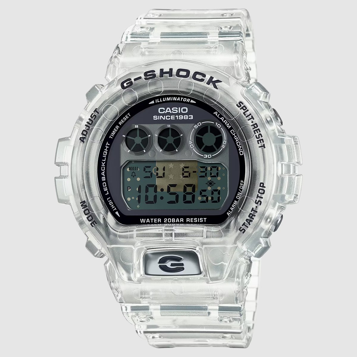 WatchShowcase's tweet photo. The #GShock 40th Anniversary Clear Remix #watches are now available. How do you feel about these #retro throwbacks? #watchoftheday #wotd https://t.co/0Y3rs9KLiG