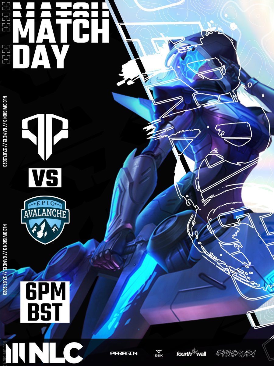 PARAGONPRG's tweet photo. We're facing off once again against @EpicAvalanche in our first match of the NLC lower bracket!
Join @themac_0 and @kingslayers666 at 6PM BST tonight to catch this intense, all to play for match!
https://t.co/fPyKr1ZQLD
#PRGLOL #PRGFIGHTING https://t.co/VVXsigJcS5