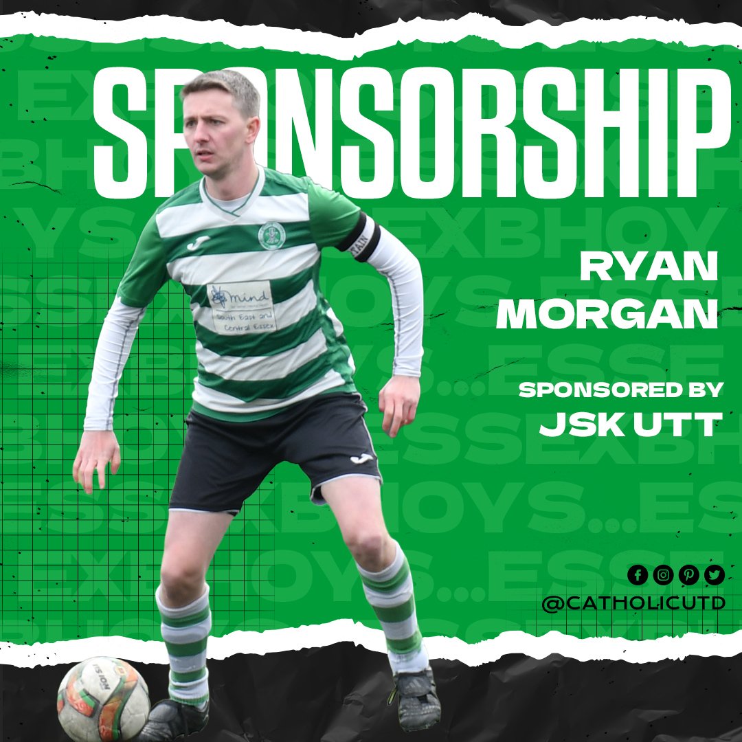 Thanks to JSK UTT for your sponsorship of Reserves assistant manager, Ryan Morgan.  Your ongoing support is greatly appreciated 🍀

#EssexBhoys