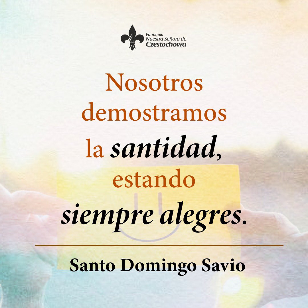 CzestochowaEc's tweet photo. La alegría nos impulsa a hacer siempre el bien, a perdonar a todos, trabajar por construir un mundo más justo y más fraterno donde se pueda vivir en paz. Pero sobre todo sentir que Dios es nuestro Padre que nos comprende y ayuda siempre.
#FelicidadPosible #AmorDelBueno #SerSanto https://t.co/AhhKzrEeZs