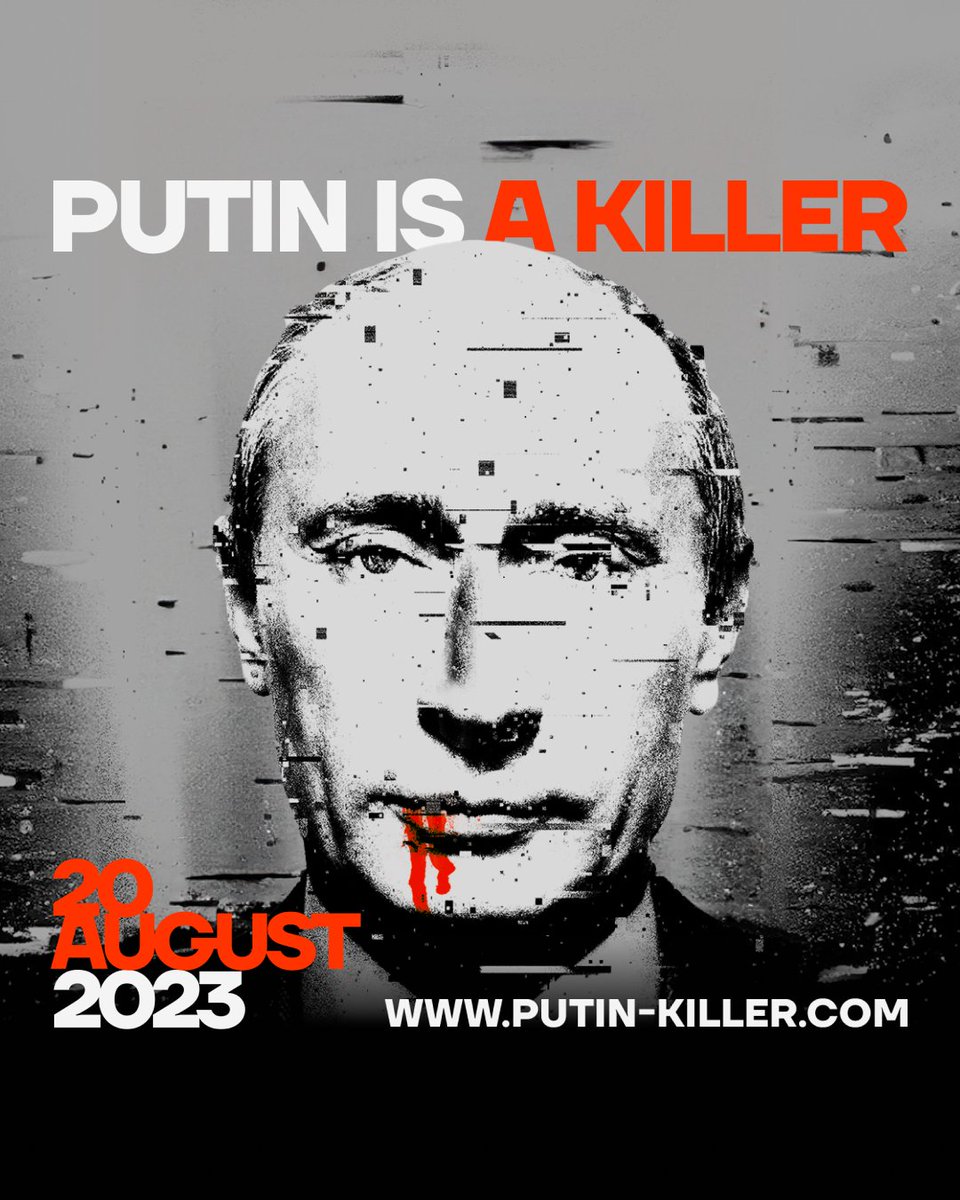 ⚡️ Putin is a killer. We are announcing worldwide rallies on August 20, the anniversary of Alexei @navalny's poisoning. Fear, violence, murder - Putin's power has been holding on all this for
