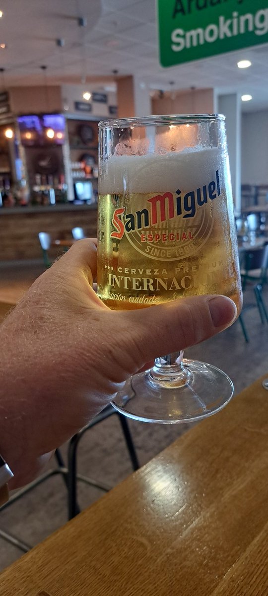 straussievw's tweet photo. Fist pint in Cardiff airport for a long time. turkey 🇹🇷 here we come https://t.co/klxsKpBfYW