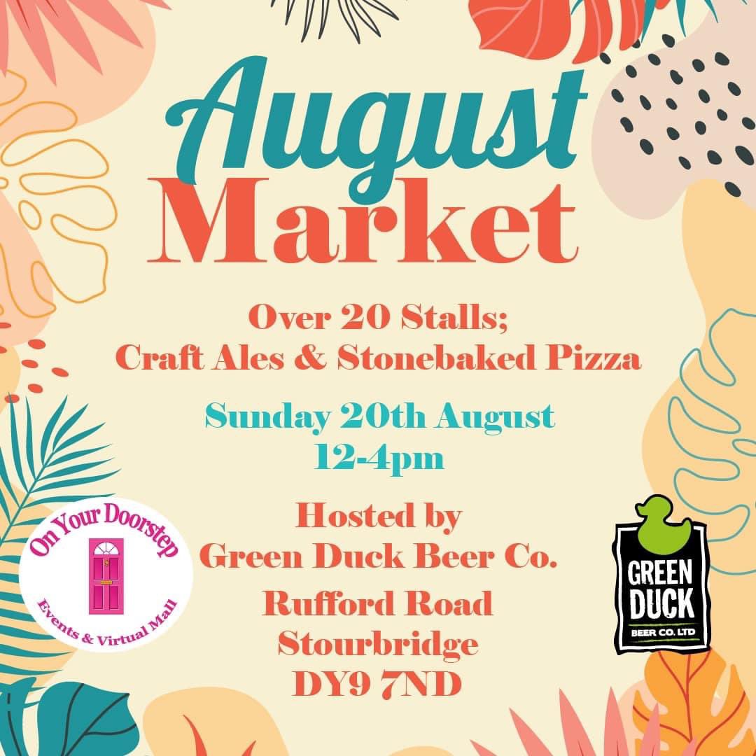 WriterDjb's tweet photo. I will be at onyourdoorstepevents August event selling my books in #Stourbridge @greenduckbrew #craftmarket #lookingforbooks #craftfair #onyourdoorstep #greenduck #supportlocalbusiness #danieljbarnes #djbwriter #djbu #bookcollector #booktok #writingcommunity #writersofinsta https://t.co/Pq81uzJIda