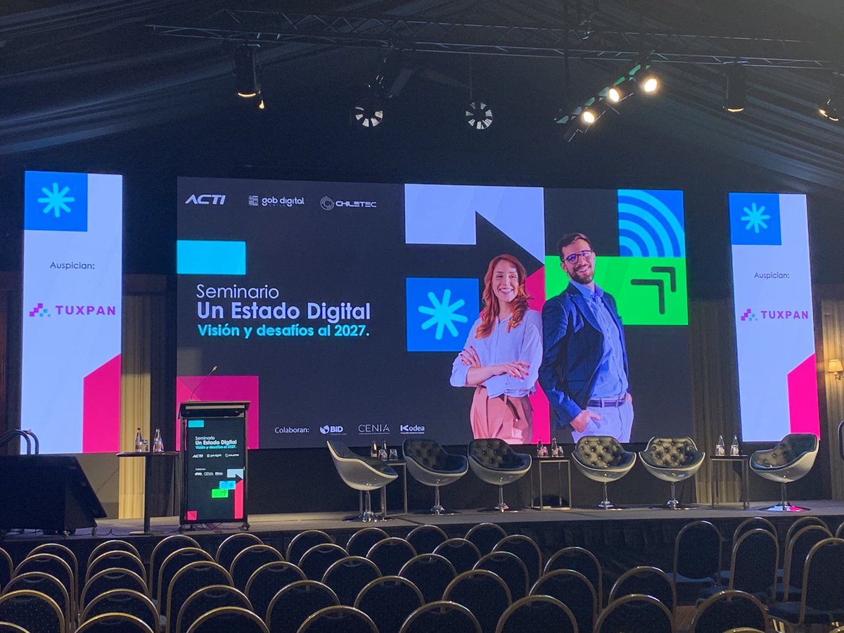 COMENZAMOS EN MINUTOS! Seminario “Estado Digital, visión y desafíos al 2027”, realizado en conjunto con Gobierno Digital Chile y CHILETEC - Asociación de Empresas Chilenas de Tecnología . 
Únete a través del streaming, link: streaming.acti.cl