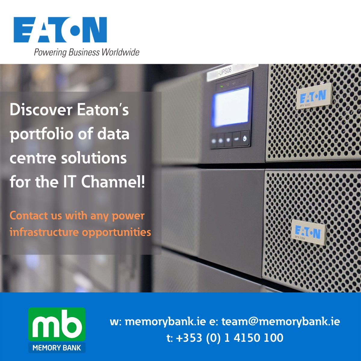 Memory_Bank_Ire's tweet image. Help your customer maintain business continuity and prevent downtime with Eaton's comprehensive backup power and distribution equipment portfolio.

Discover the Eaton portfolio: ow.ly/ZIWs50PcGUT

#ITReseller #Eaton #UPS #Technology #UPS #ITInfrastructure #PowerProtection