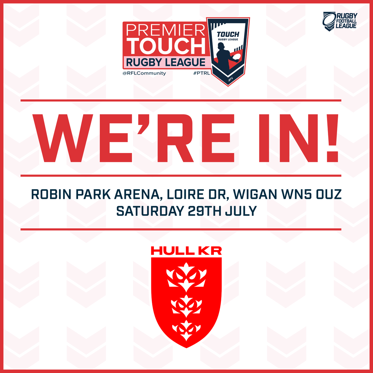 HKRFoundation's tweet image. We are delighted to confirm that our Touch RL team will be participating in the Premier Touch Rugby League event in Wigan on Saturday🙌

Fixtures will take place throughout the day including a Derby vs Hull FC🏉

It promises to be a fantastic day!👏

@rflcommunity #PTRL