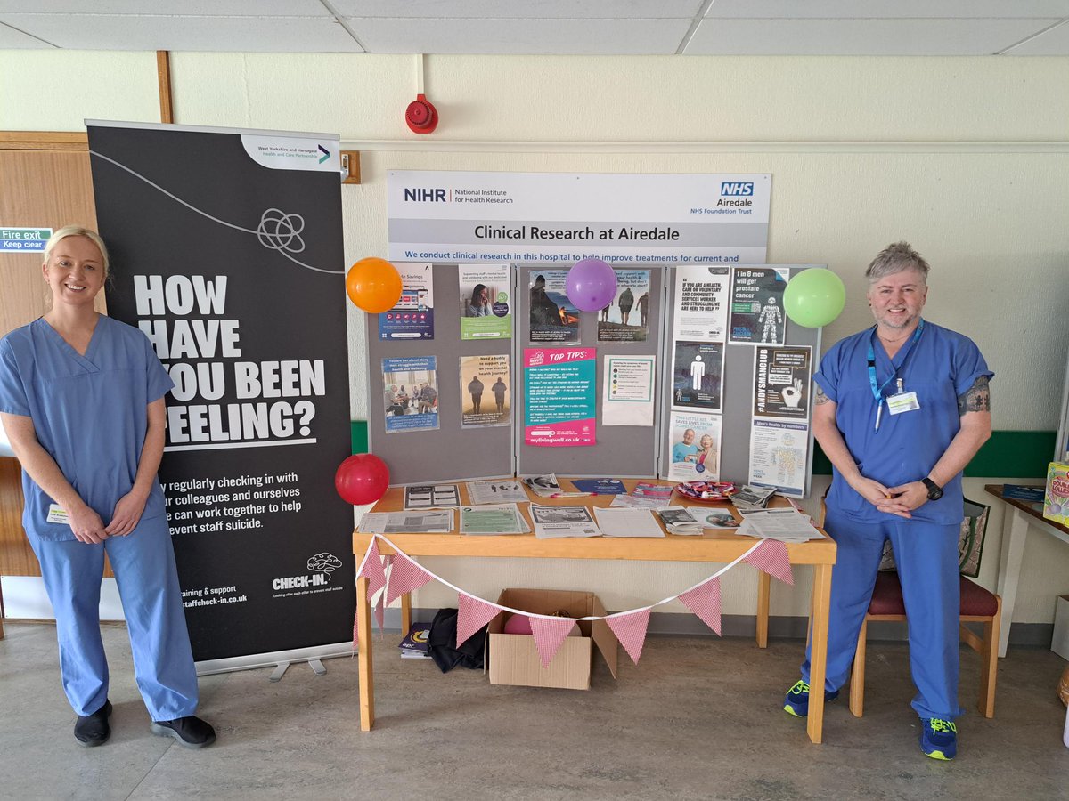 AiredaleNHSFT's tweet image. As part of our #InclusionWeek there are stands on the top landing of the hospital today, tomorrow and over the weekend, focusing on men's health issues, and also menopause support.  Drop by and have a look - and if you have any questions please contact the Employee Health team 🙂