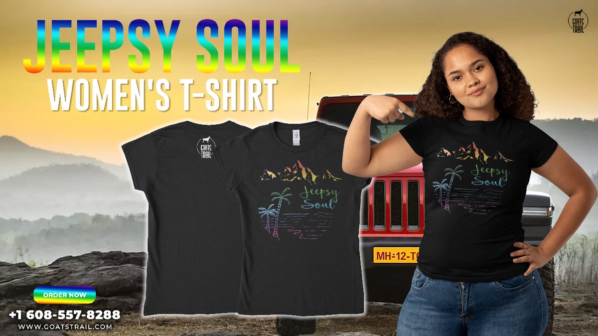 🚙💃 Embrace your adventurous spirit with the Jeepsy Soul Women's Tee! Bold design, comfy fit – perfect for off-road explorations and everyday style. Get yours now! 😎🛍️ 
mtr.cool/xebiujgtio

#JeepsySoul #AdventureFashion #OffRoadApparel #StylishTees #Goatstrail