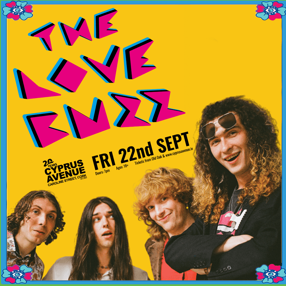 ***‼️Announcing‼️***
The Love Buzz are back to scorch the face of rock and roll on Irish soil once again on 22nd September at Cyprus Avenue!!
Tickets are onsale now at cyprusavenue.ie 🙌🎟️
<a href="/TheLoveBuzz1/">The Love Buzz</a>