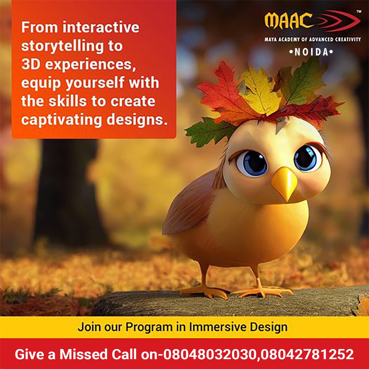 maac__noida's tweet photo. From interactive storytelling to 3D experiences, equip yourself with the skills to create captivating designs.
#immersivedesign #design #immersiveexperience  #themeddesign #interactivedesigner #MAACCourses #JoinMAAC #Students #uttarakhand #uttarpradesh #Ghaziabad #Noida https://t.co/yWJrx8OsmV
